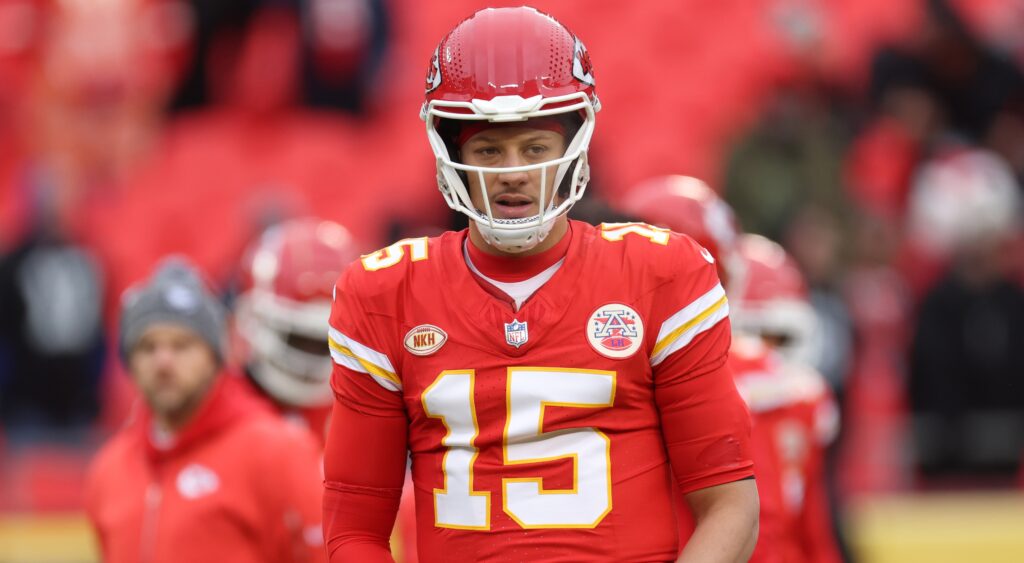 Patrick Mahomes in uniform