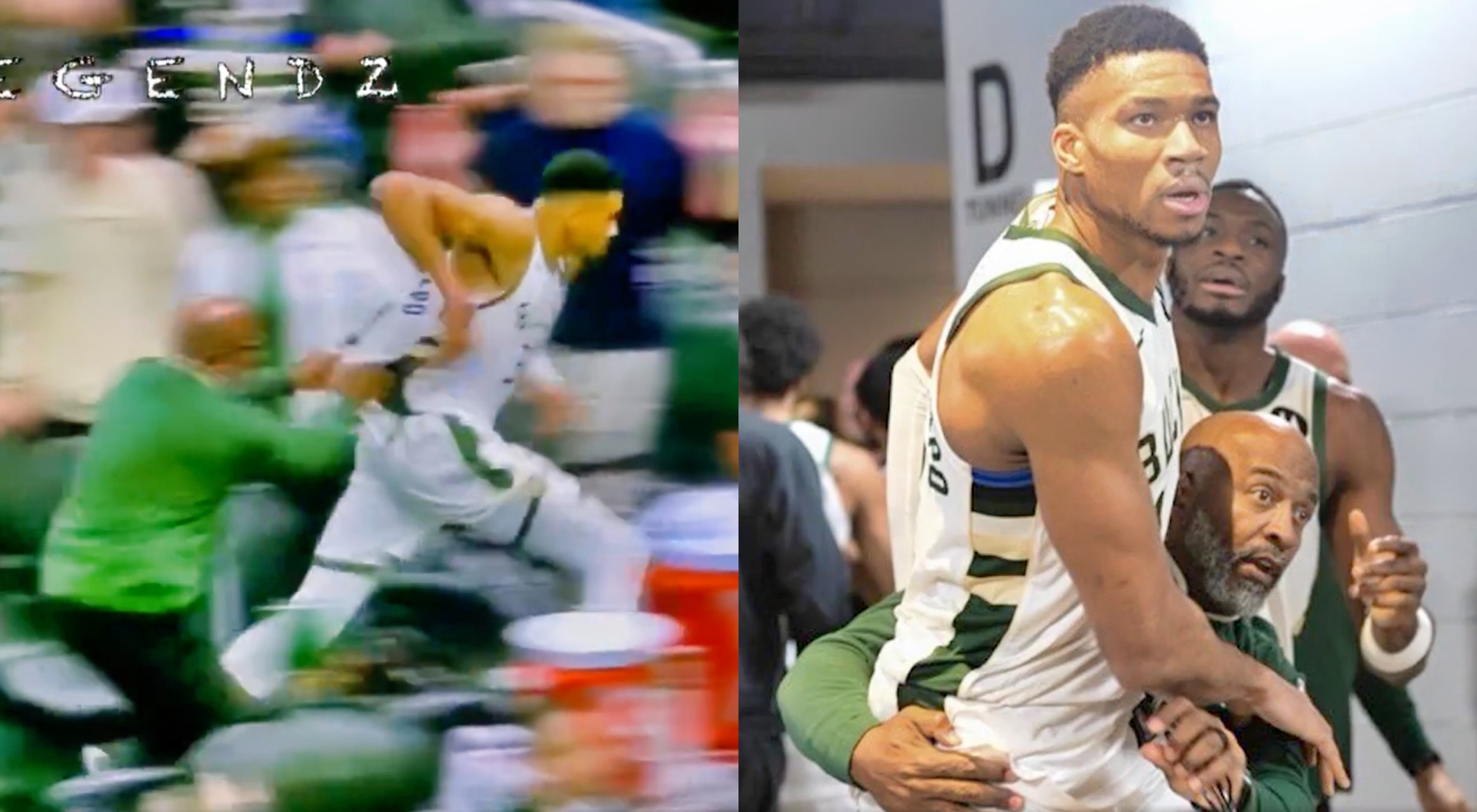 Giannis Antetokounmpo Fights Pacers Players For Game Ball