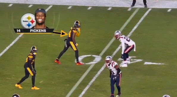 George Pickens Exposed For His Lazy Effort Against The Patriots