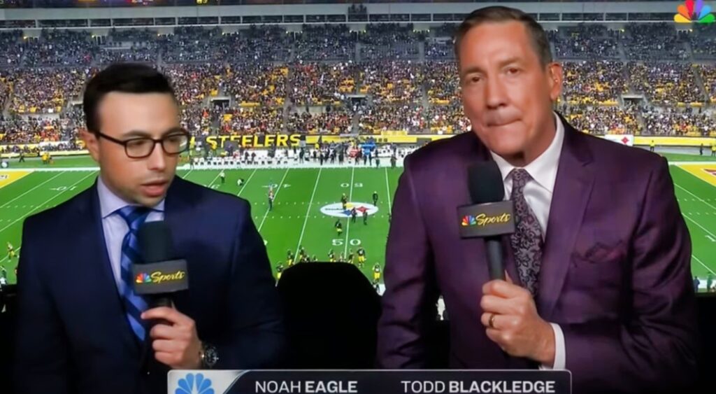 Noah Eagle, Todd Blackledge on broadcast