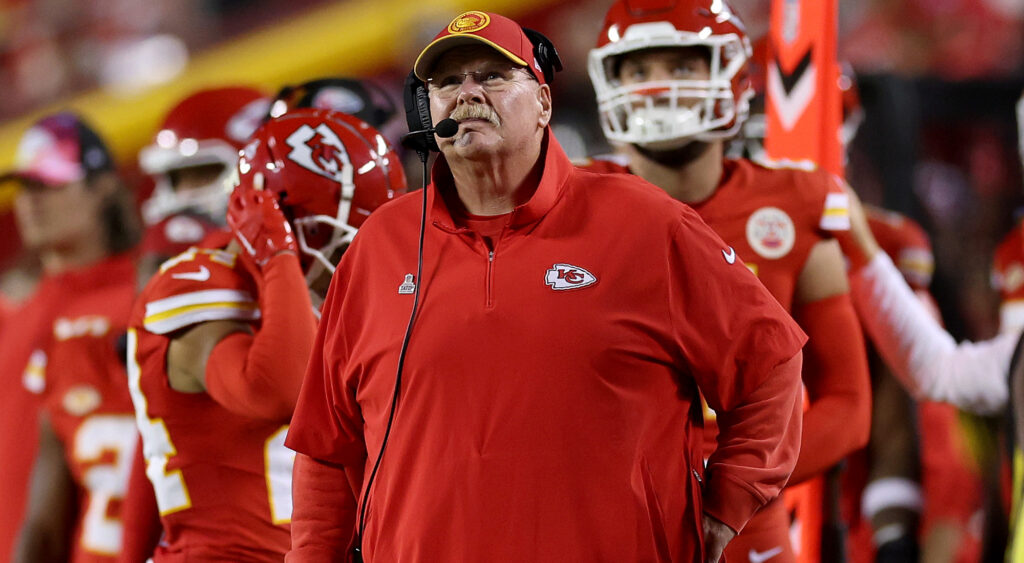 Andy Reid standing on sideline