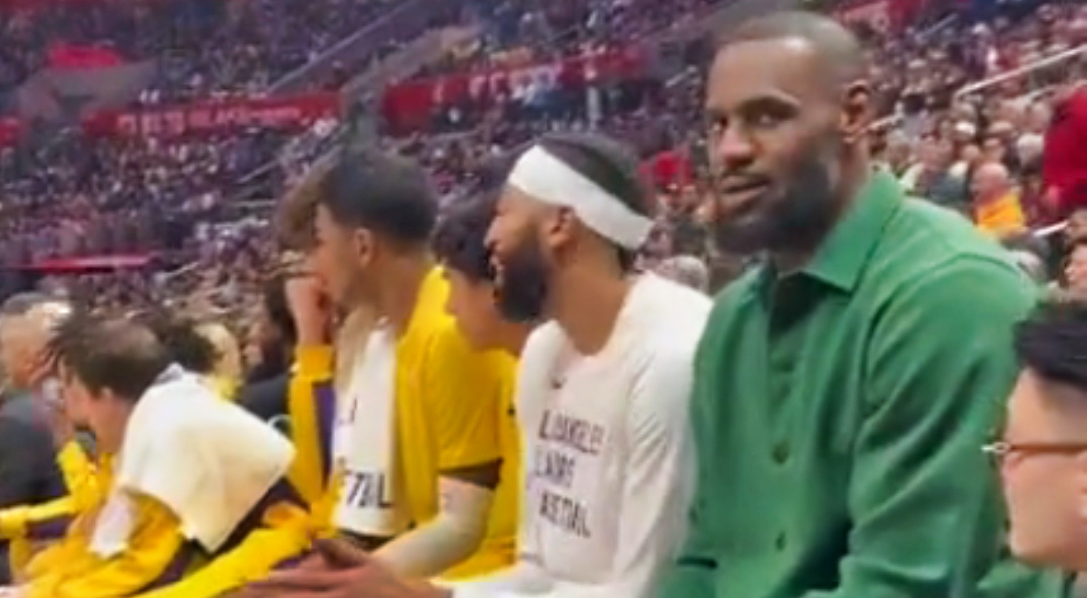 Lebron James Gives Fan ‘look Of Death’ Over Kobe Comment