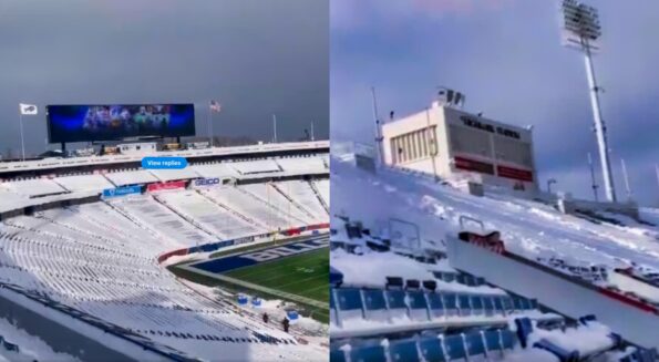 Bills Shows Fans Will Be Sitting In Snow-Covered Seats