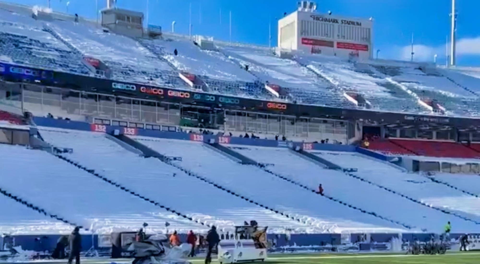 Bills Fans Have Stadium In Perfect Condition For Monday (VIDEO)