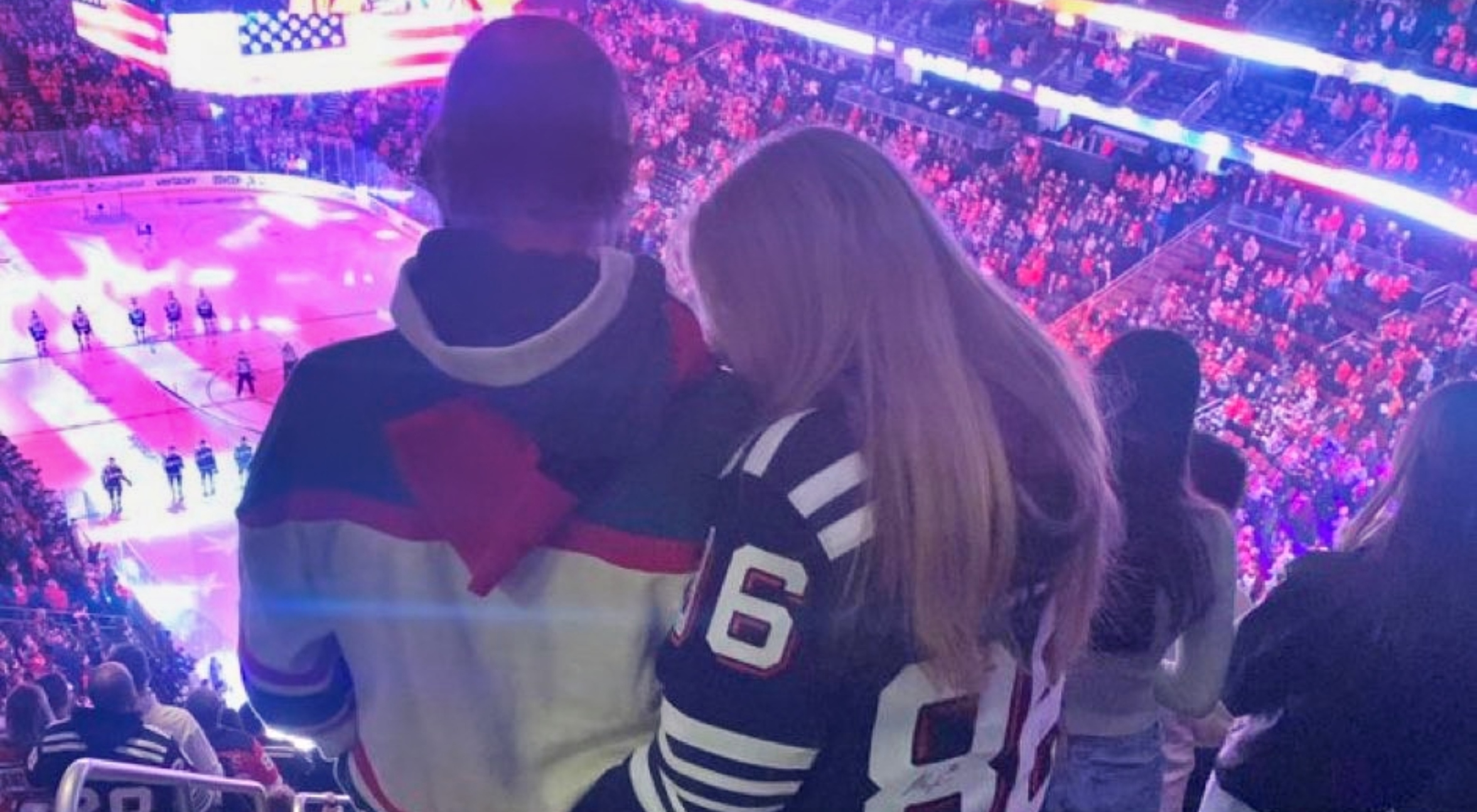 Video Shows Freaky Couple During National Anthem At Nhl Game 