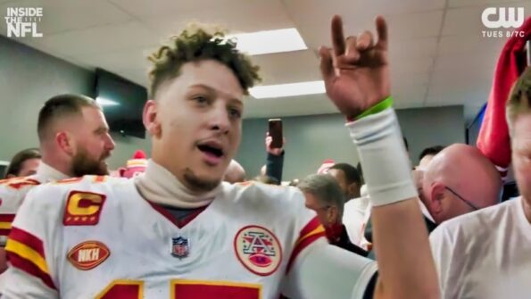 Patrick Mahomes Trash-Talked The Bills During His Ruthless Locker Room ...