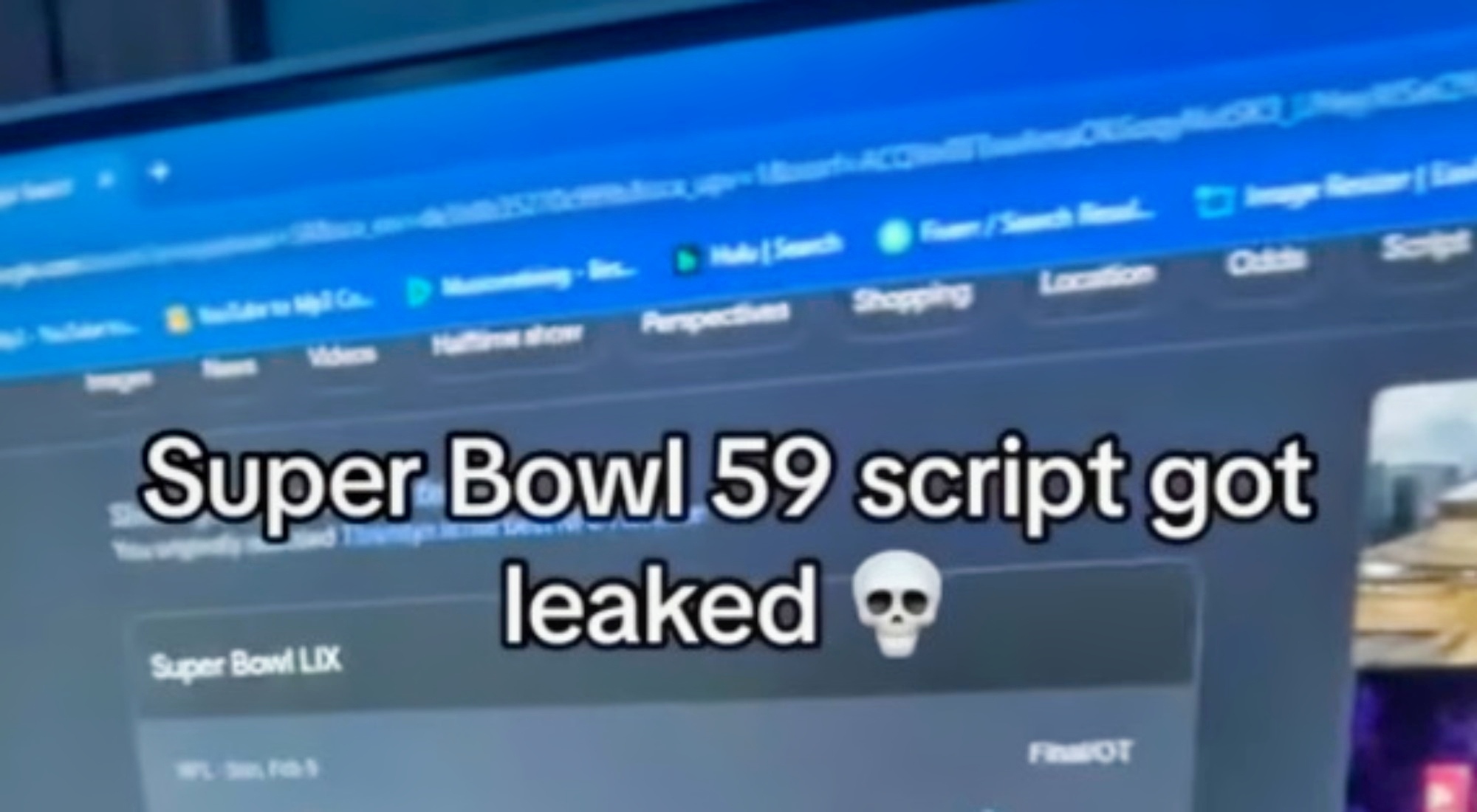 The “Script” For Super Bowl 59 Has Already Been Leaked Online, And Fans