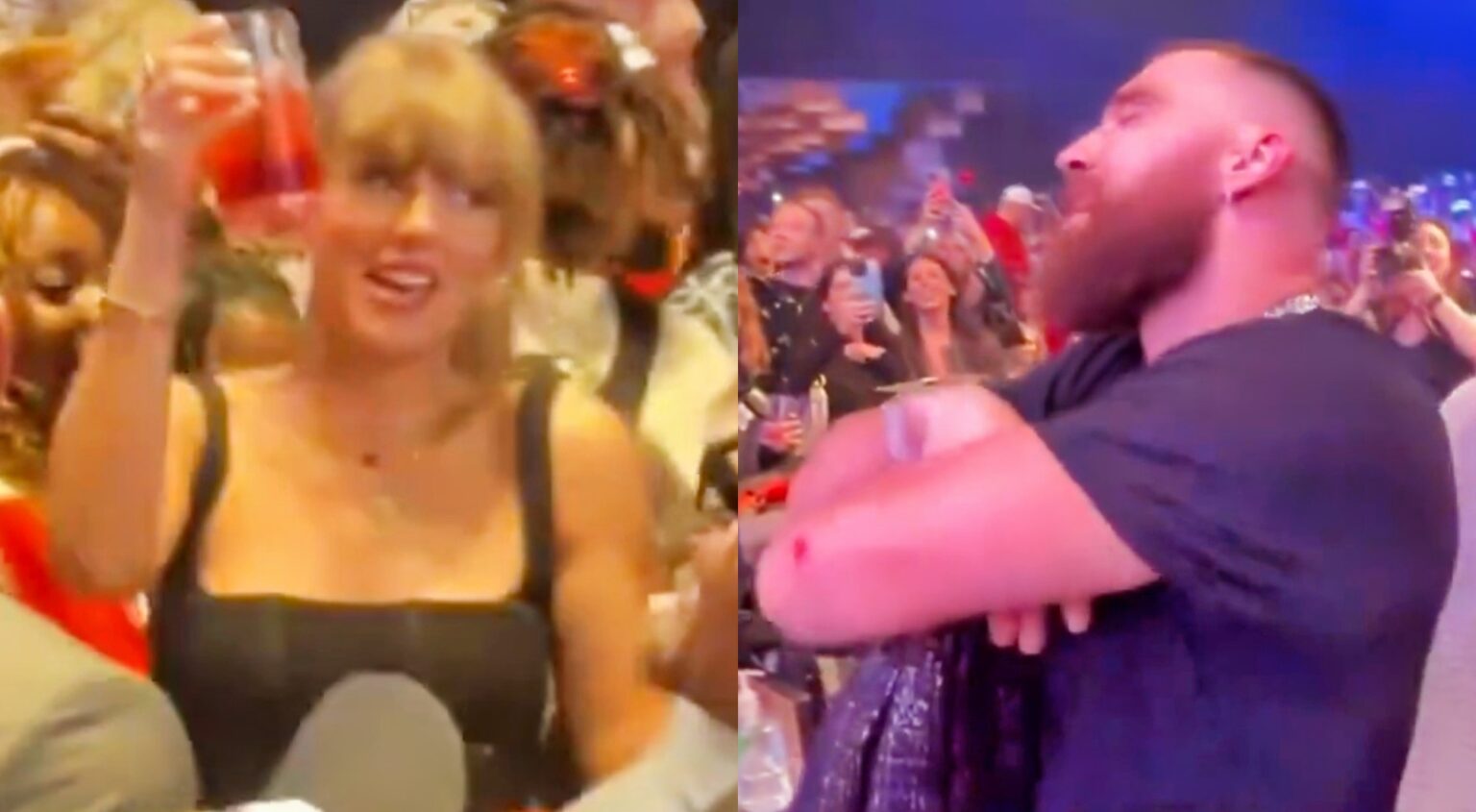 Cameras Caught Travis Kelce Singing Taylor Swift’s Own Song To Her