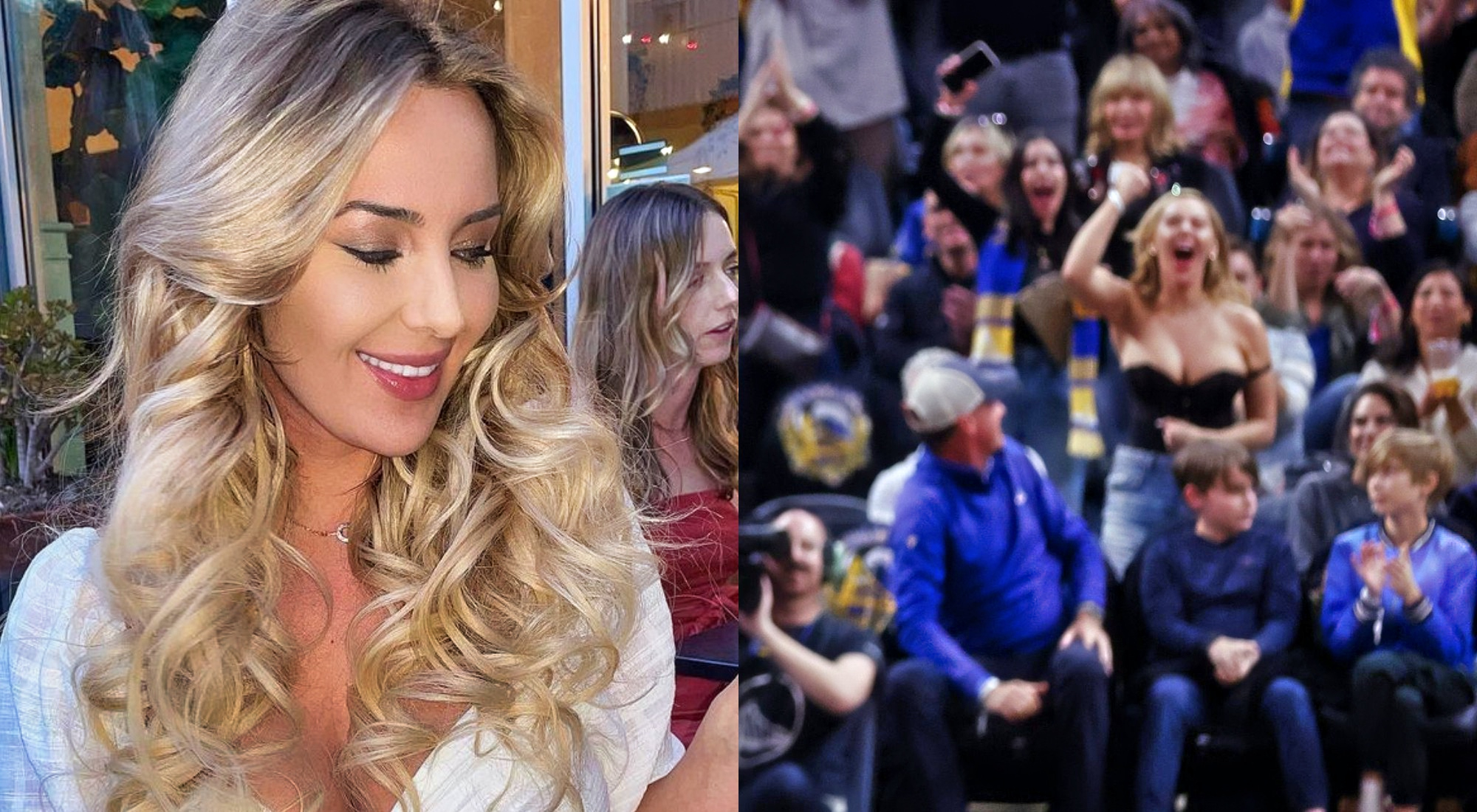 Female Fan Who Stole The Show At Warriors Game Literally Broke The Internet  With Her Personal Website