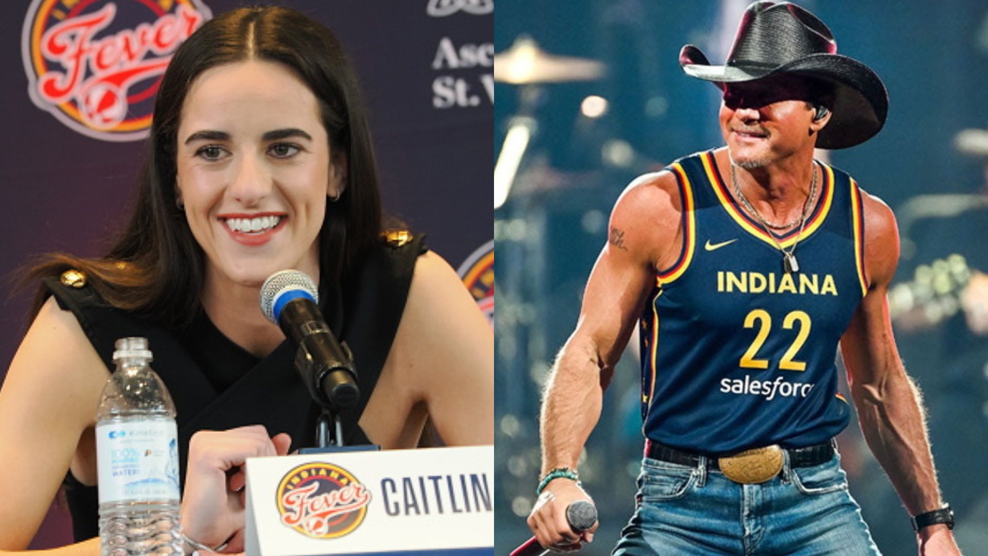 Video: Tim McGraw Surprises Indiana Audience by Sporting Caitlin Clark ...