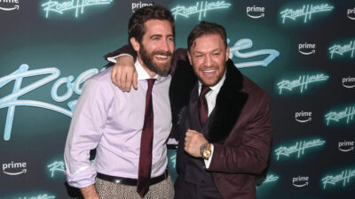 Conor McGregor and Jake Gyllenhaal in the Roadhouse