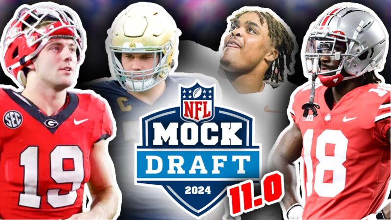 2024 NFL First-Round Mock Draft For All 32 Picks: 11.0! (With ...