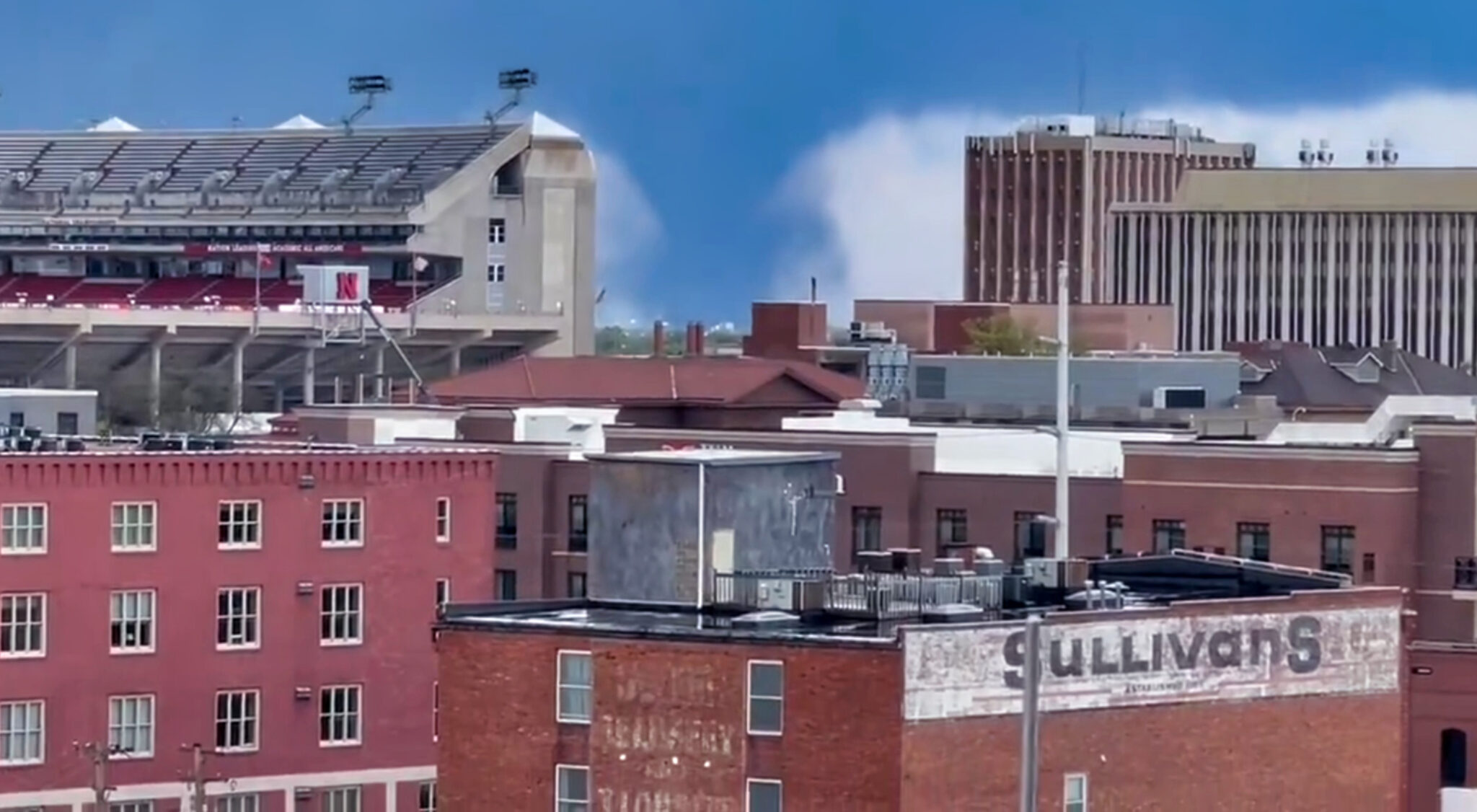 VIDEO: View Of Massive Tornado From Nebraska Cornhuskers Football ...