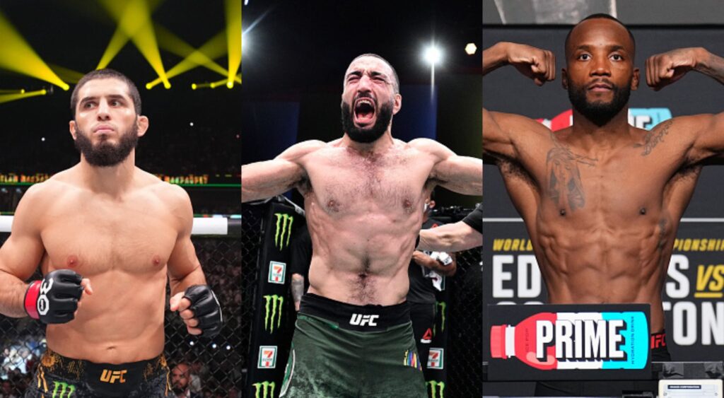 Islm Makhachev, Belal Muhammad, and Leon Edwards