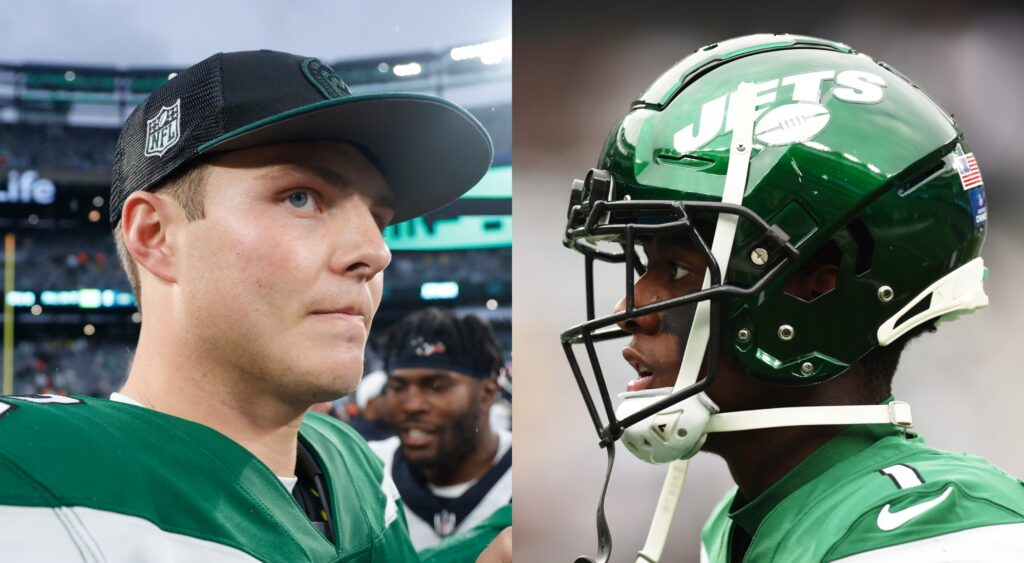 Zach Wilson and Sauce Gardner with the New York Jets