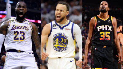 LeBron James, Stephen Curry, Kevin Durant