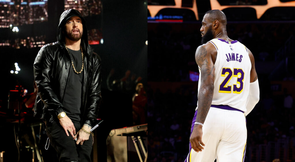 Eminem links up with LeBron James