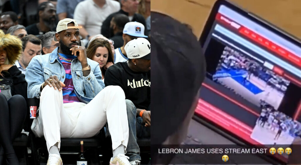 LeBron James uses illegal stream
