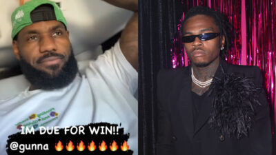 LeBron James vibes to Gunna's track