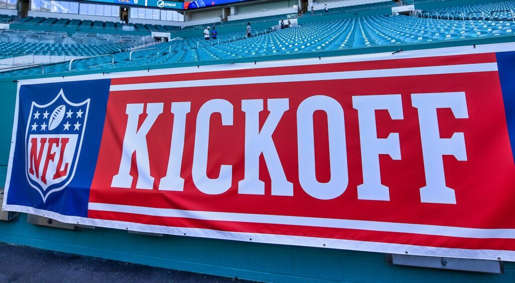 NFL Season Opener kickoff banner.