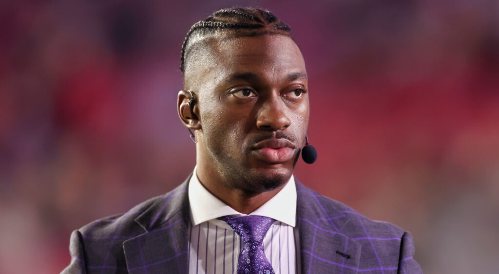 Robert griffin III wearing headset