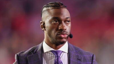 Robert griffin III wearing headset