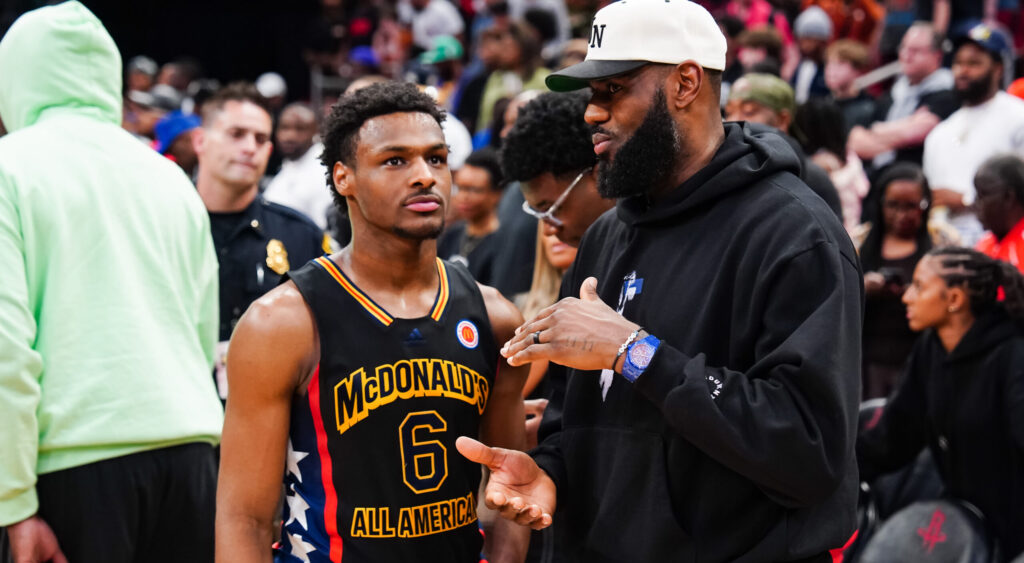 Bronny James shares challenges of being LeBron James' son