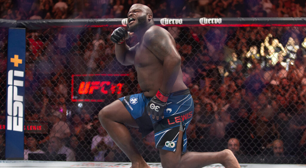 Derrick Lewis Teases WWE Move After Scoring Knockout