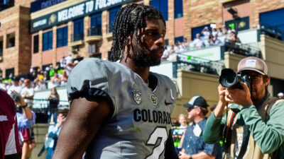 Shedeur Sanders in Colorado uniform