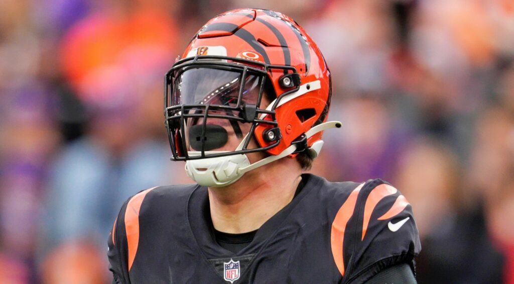 Trey Hendrickson of Cincinnati Bengals looking on.