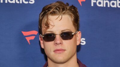 Joe Burrow posing with sunglasses on