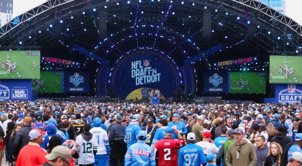 NFL Draft view in Detroit
