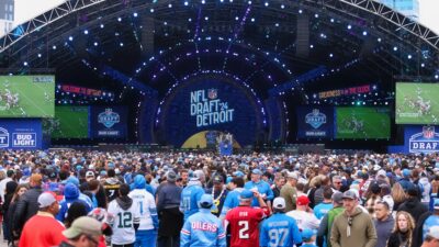 NFL Draft view in Detroit