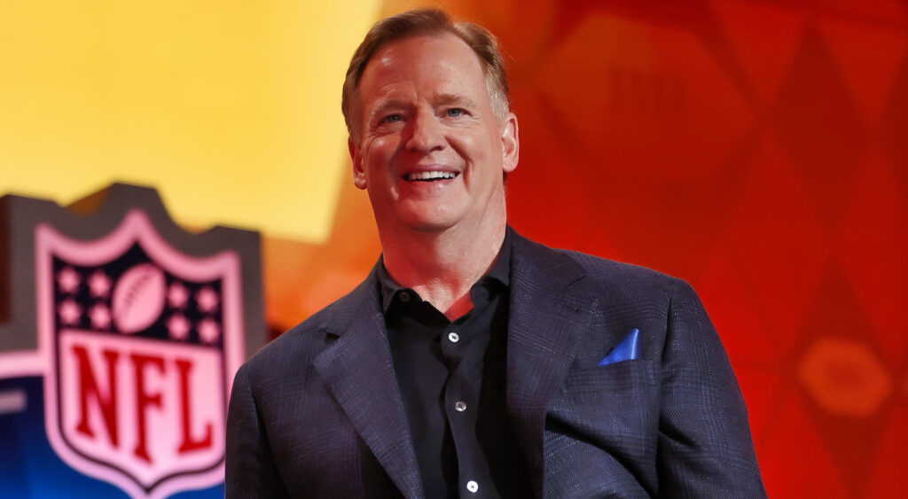 Photo of Roger Goodell for article on NFL Christmas Day game