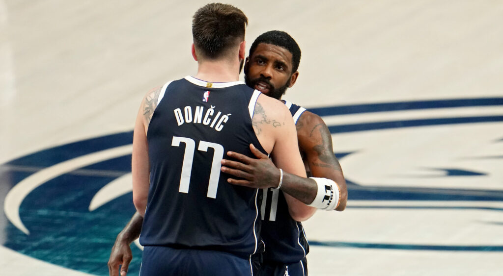 Luka Doncic Shared His Conversation With Kyrie Irving After the Mavs Took a Commanding 3–0 Lead Over the Wolves