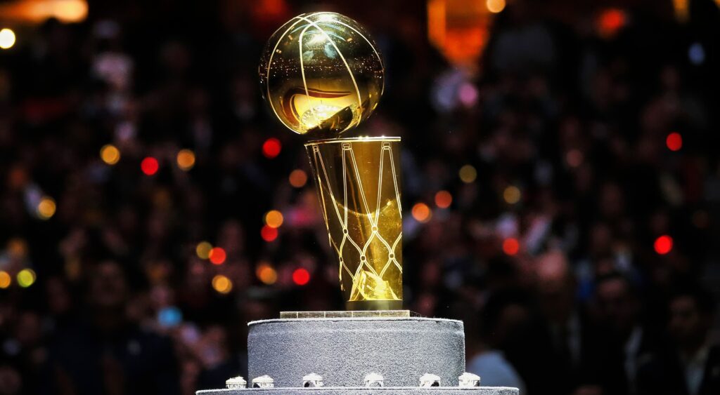 The Larry O'Brien Trophy. Bill Walton won the championship twice during his career.