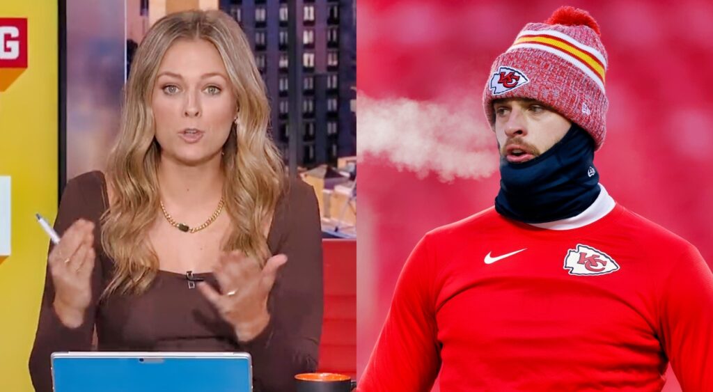 Good Morning Football's Jamie Erdahl Put Chiefs Star Kicker Harrison Butker  In A Body Bag For Making Disturbing Comments About Women