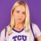 Hailey Van Lith posing in TCU gear