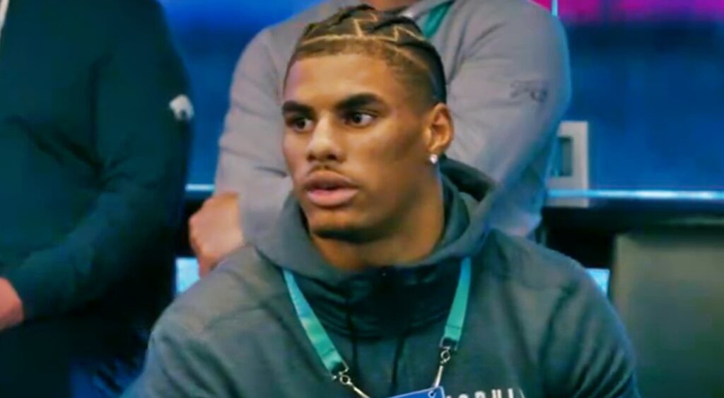 Keon Coleman at NFL combine