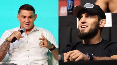 Islam Makhachev and Dustin Poirier