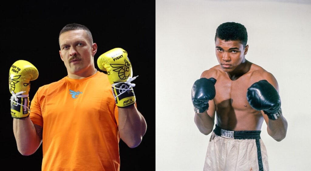 Oleksandr Usyk and Muhammad Ali