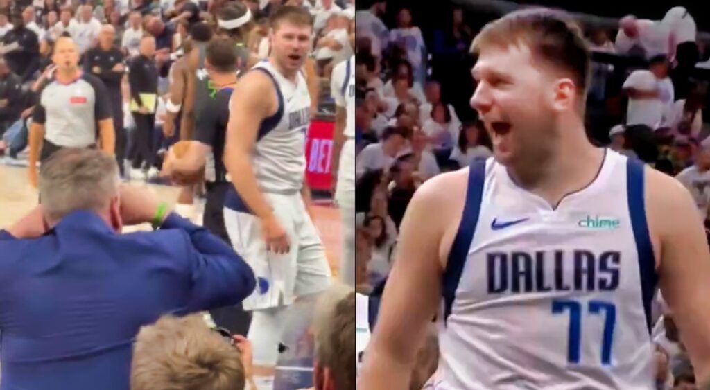 Hot Mic Caught Exactly What Luka Doncic Yelled At Crying Timberwolves Fan During Game 5 Victory