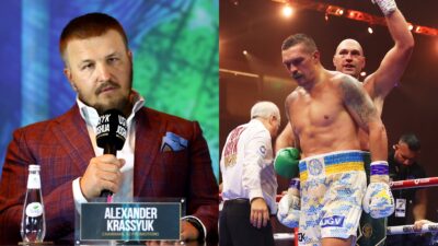 Alex Krassyuk ,Oleksandr Usyk and Tyson Fury