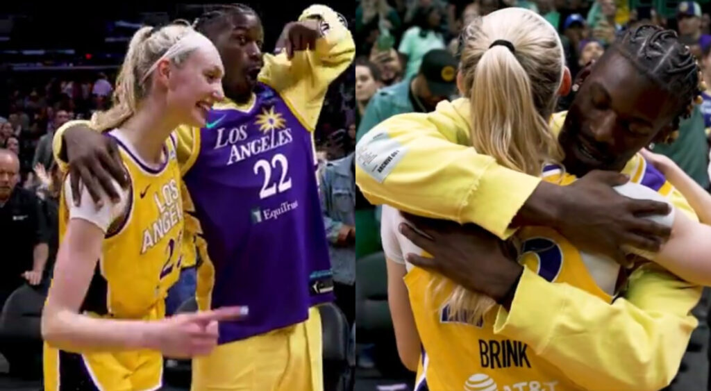 VIDEO: Cameron Brink Gets Her Fan Girl Moment With Jimmy Butler After WNBA  Game