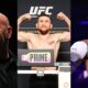 Dana White, Merab Dvalishvilli, and Dillon Danis