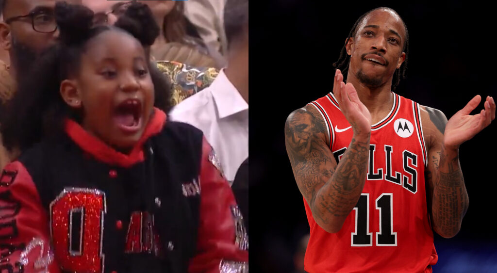 DeMar DeRozan and his daughter