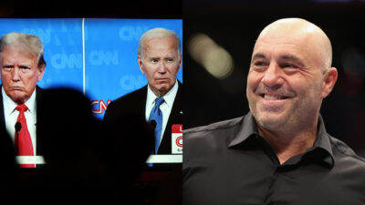 Donald Trump and Joe Biden Clashing Leaves Joe Rogan Hyped