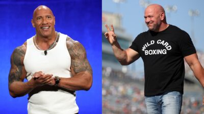 Dwayne Johnson and Dana White