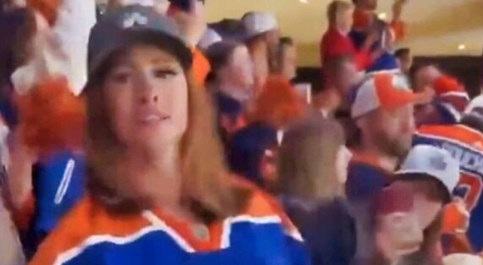 Female Edmonton Oilers Fan Who Caused A Major Stir By Flashing The