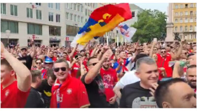 Soccer fans drag Luka Doncic